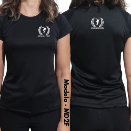 Camiseta Feminina Dry Fit Fac Educação Física Proteção UV